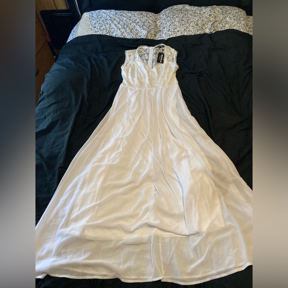 Beautiful Long White Dress Wedding Dress Maxi Dress